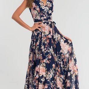 Kleinfeld floral long dress
